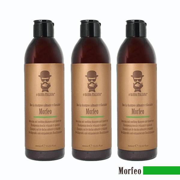 Pack 3 MORFEO Doccia shampoo calmante e rilassante
